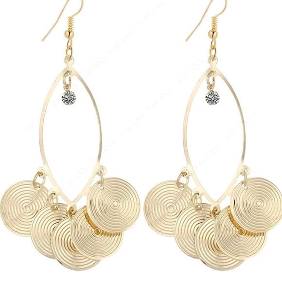 Boho Disc Earrings - Picture 3 of 8